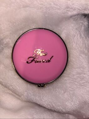 Too Faced Pink Round Compact Blush Case